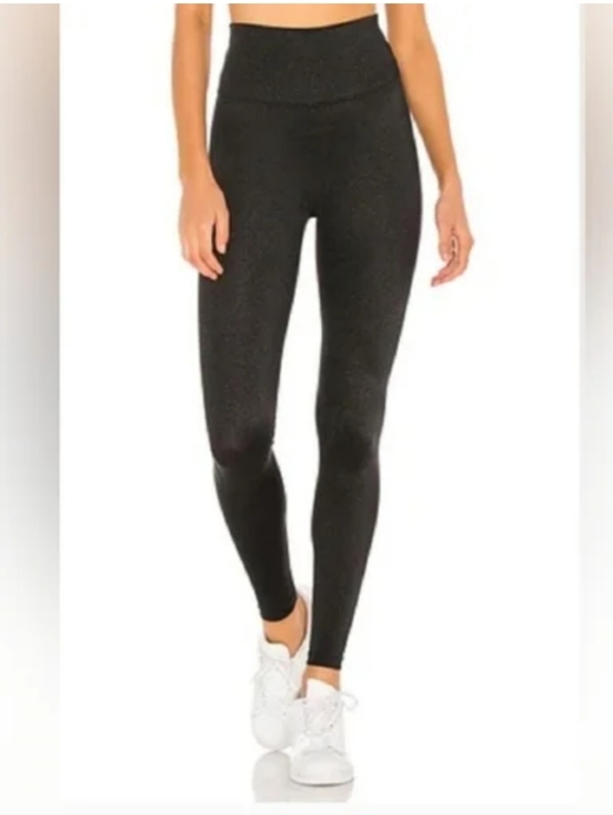 Beach Riot Other - Beach Riot Sport Black Glitter Sparkle  High-Waist Leggings Size XS